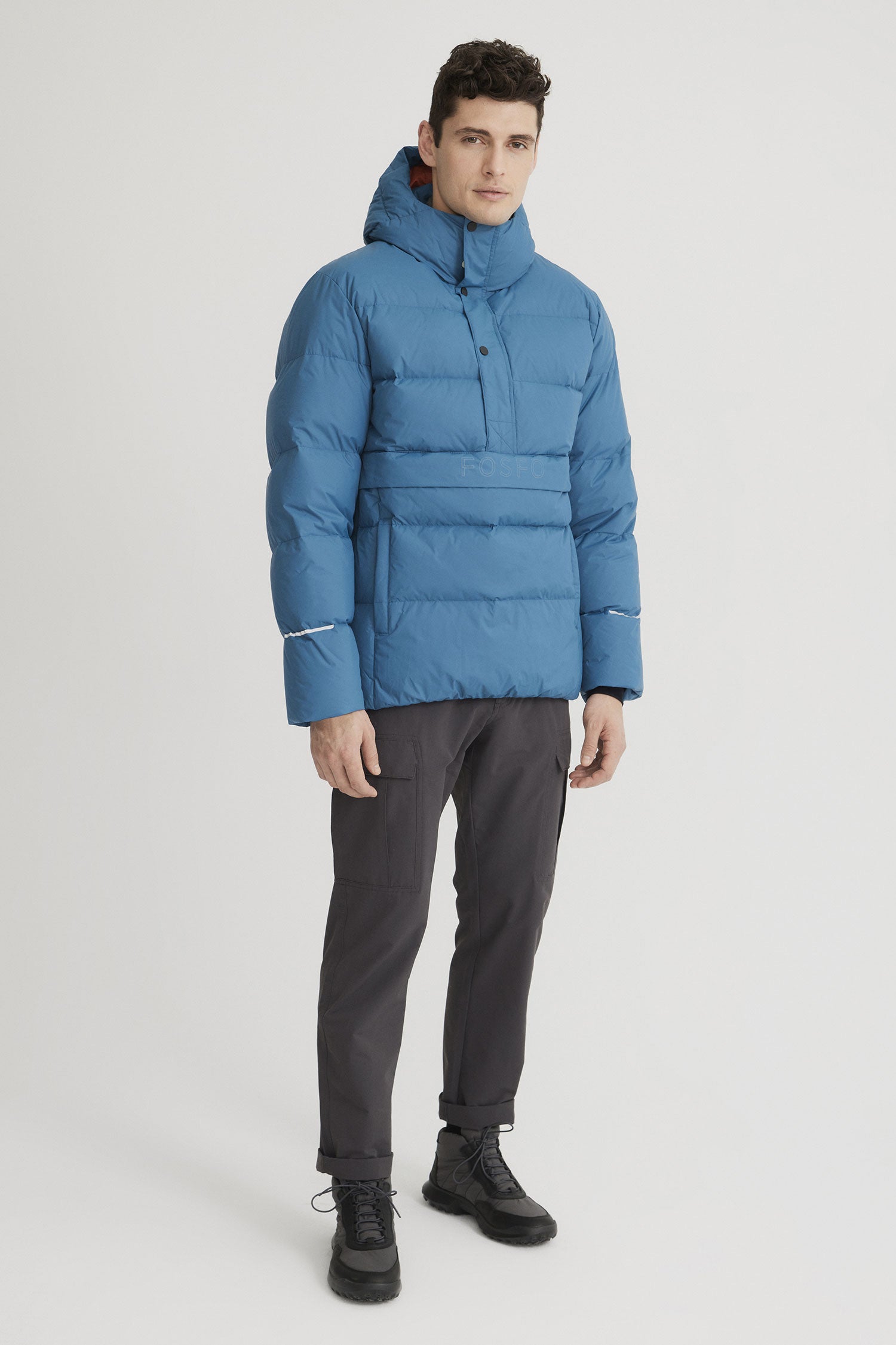 Pullover puffer jacket hot sale