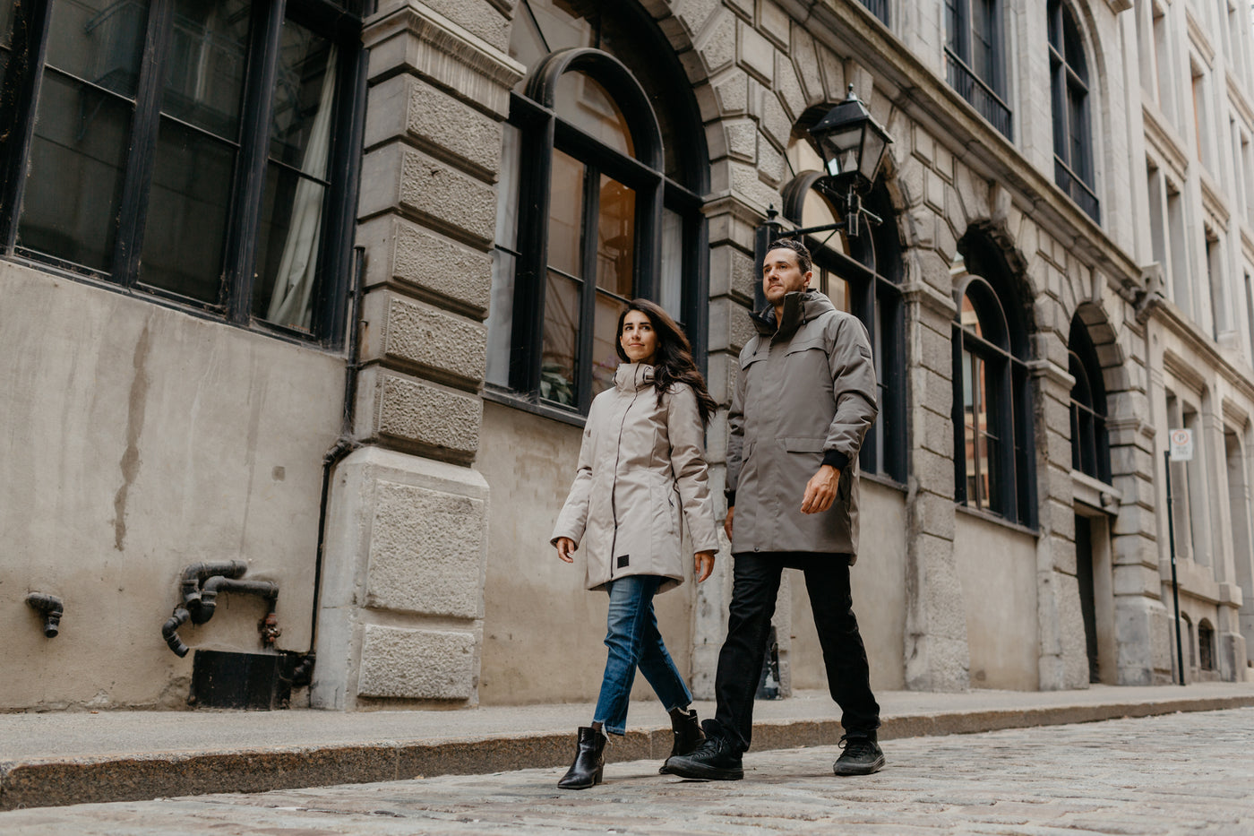 Manteaux d'hiver urbains pour hommes et femmes