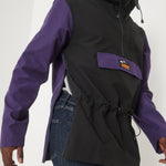 Anorak rétro raisin-noir homme