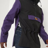 Anorak rétro raisin-noir homme