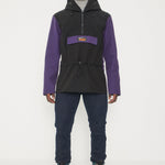Anorak rétro raisin-noir homme