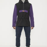 Anorak rétro raisin-noir homme