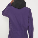 Anorak rétro raisin-noir homme