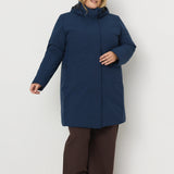 Monaco III+ - Manteau d'hiver recyclé taille plus pour femme