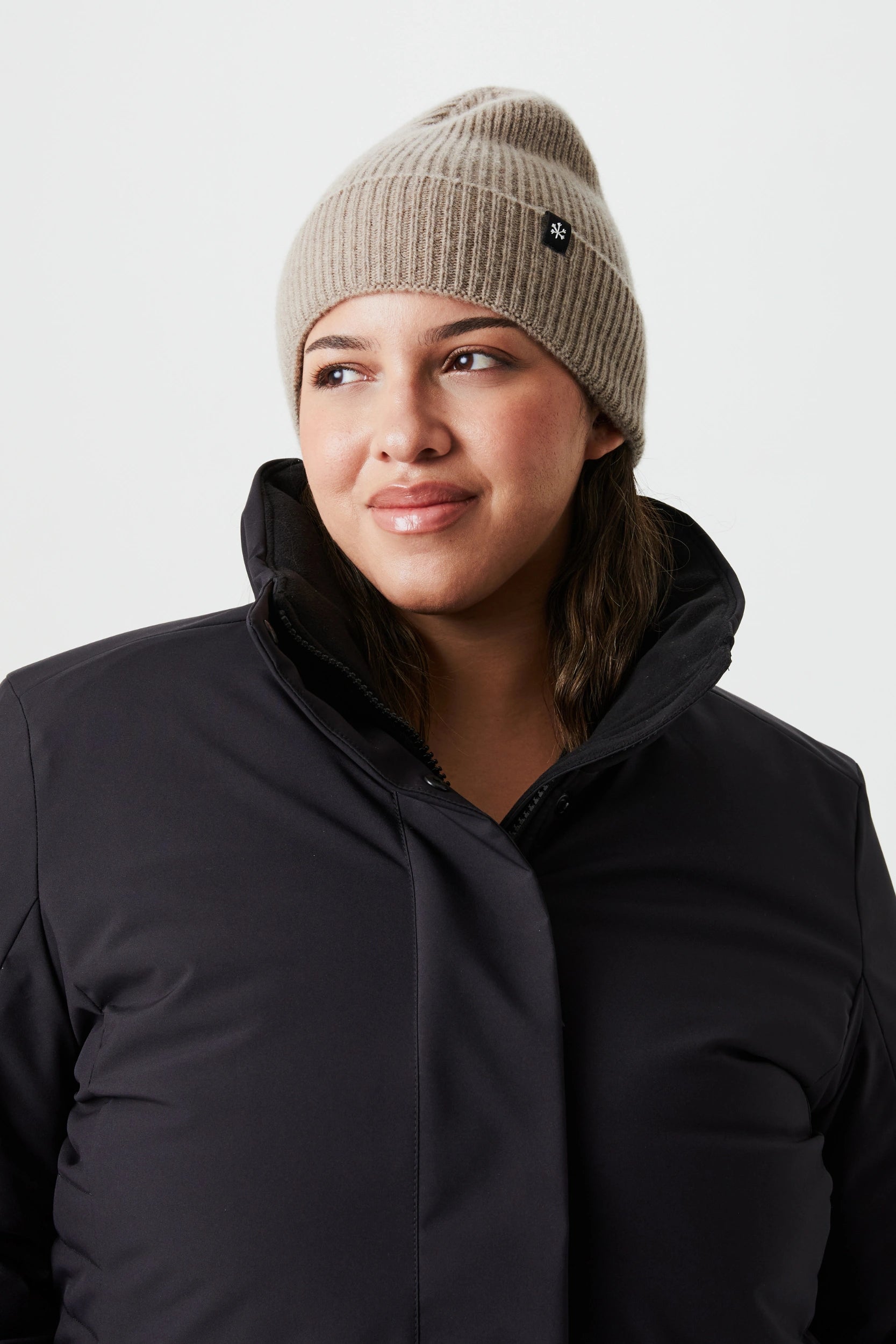 Tuque en tricot de cachemire et laine