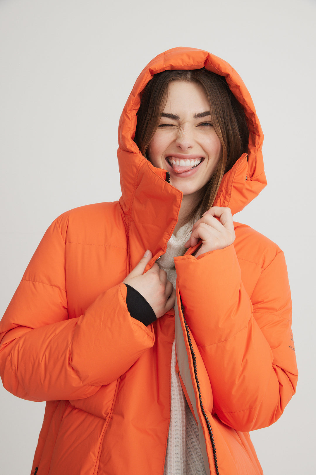 FOSFO LONG Women s down puffer jacket AK10050 Fosfo Puffer