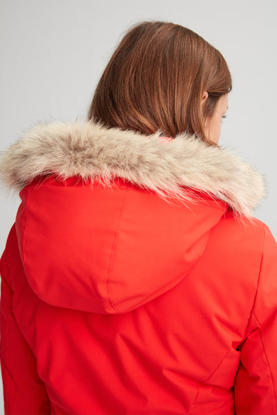 fourrure recyclée de coyote pour capuchon manteau d'hiver 