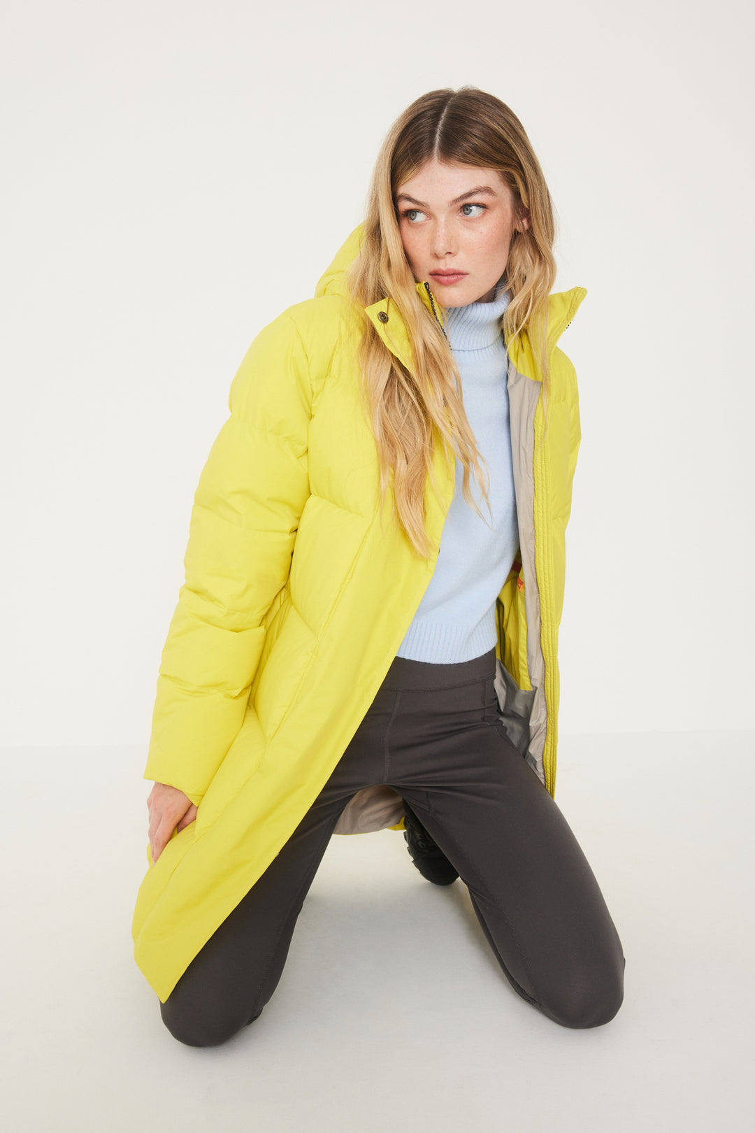 FOSFO LONG Women s down puffer jacket AK10050 Fosfo Puffer