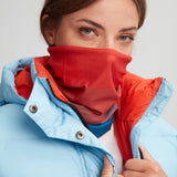 cache-cou multifonction respirant orange-bleu unisexe polyester