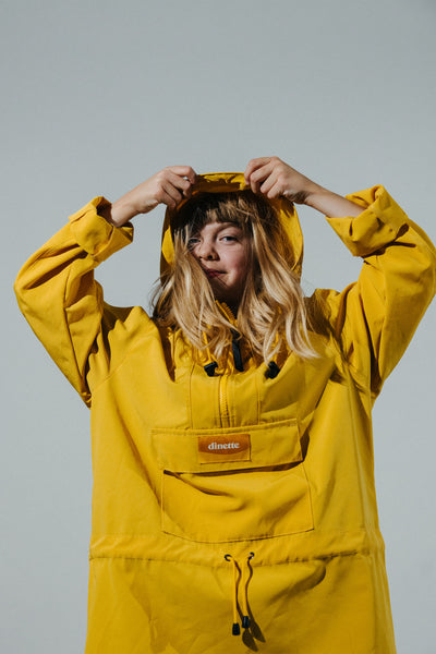 anorak femme jaune